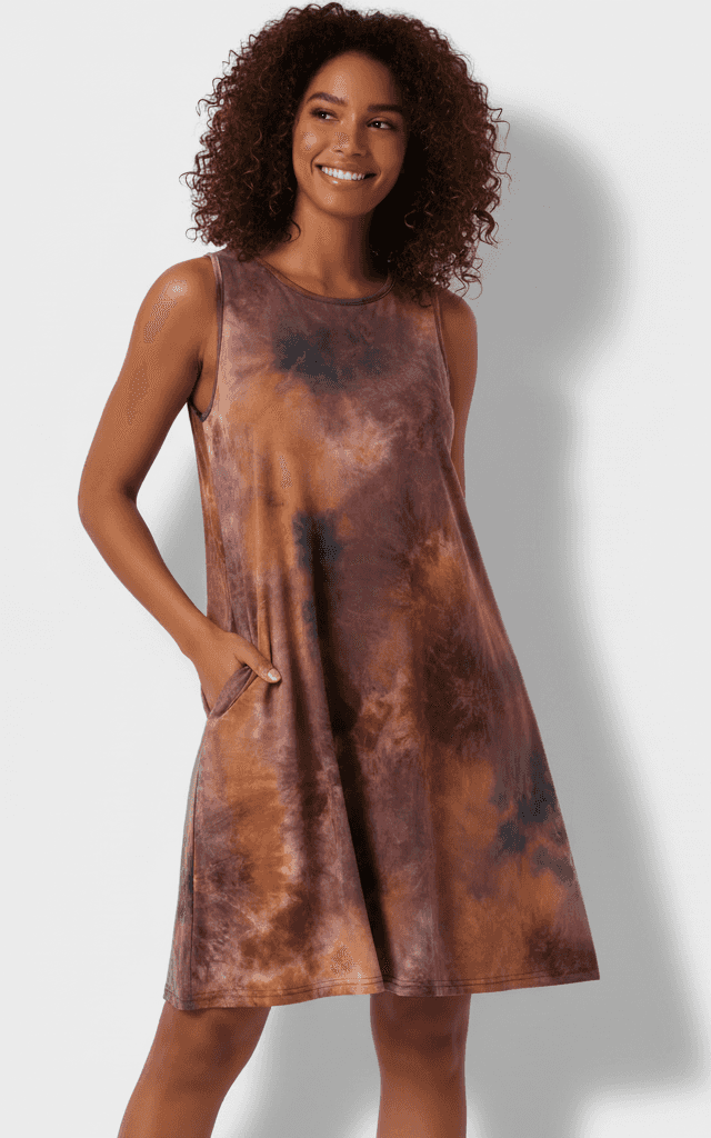 रफल स्लीव्स और टियर्ड हेम के साथ एक्वा गॉज़ बटन-फ्रंट मिनी बीच कवर-अप