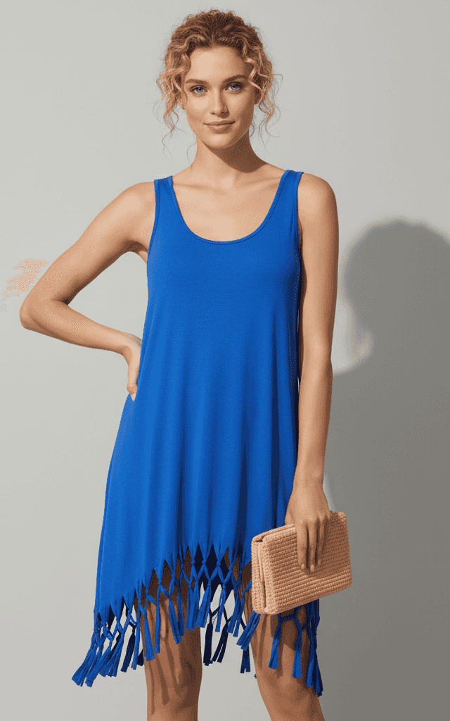 फॉर्मल रिज़ॉर्ट वियर के लिए फ्रंट कटआउट के साथ ब्लू एंड व्हाइट डेमास्क प्रिंट मैक्सी ड्रेस