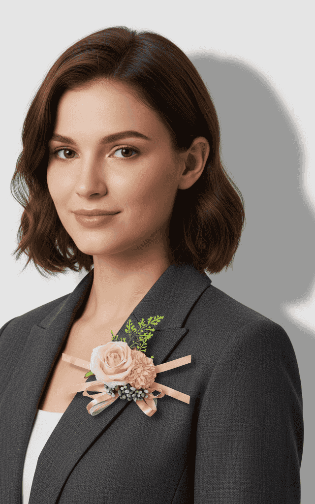 आइवरी व्हाइट रोज़ और यूकेलिप्टस कॉर्सेज सेट नैचुरल ज्यूट रैप के साथ गार्डन वेडिंग्स के लिए